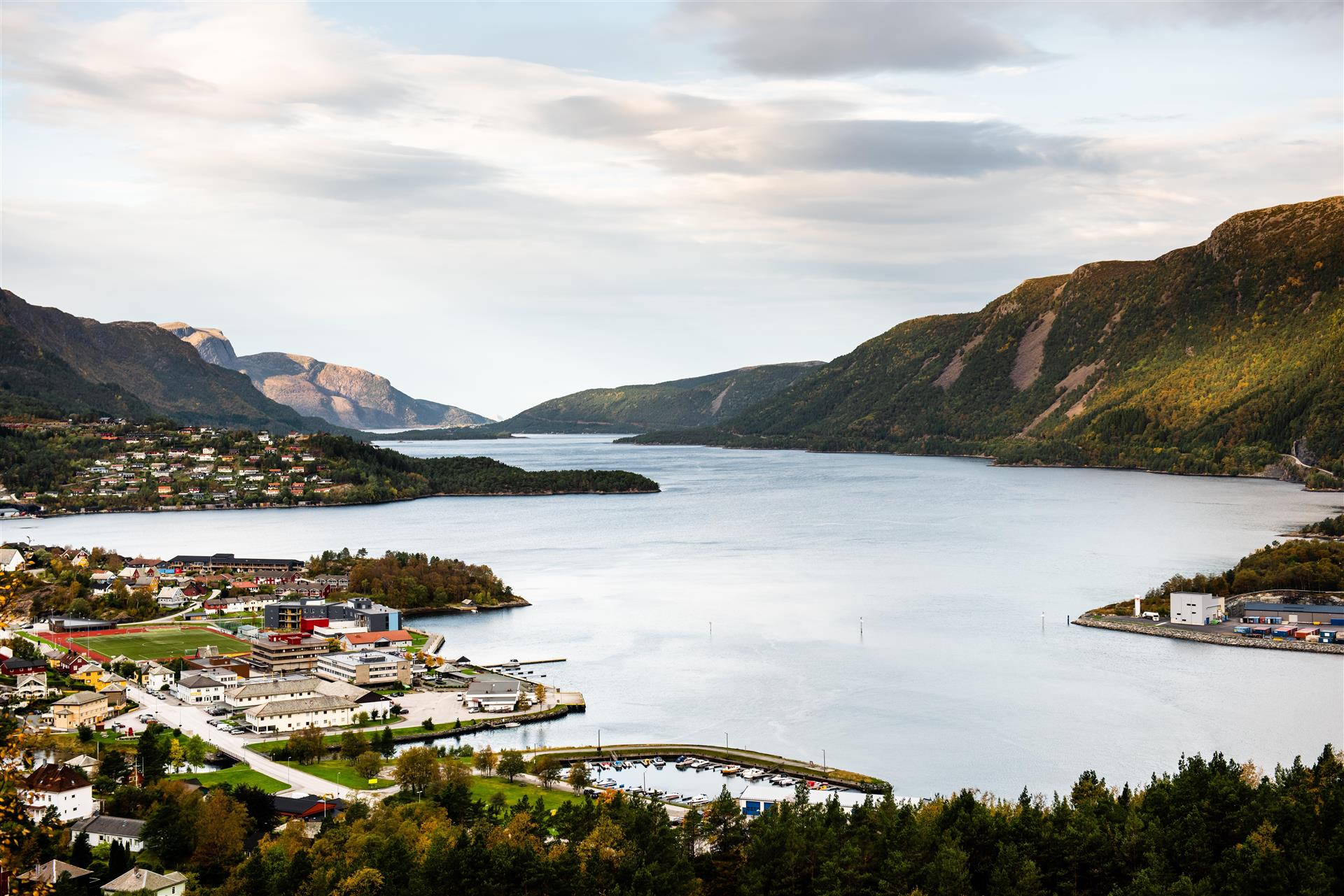 Oversiktsbilete over Svelgen