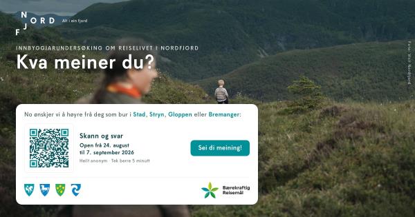 Lenkje til artikkel: Kva meiner du om reiselivet i Nordfjord?