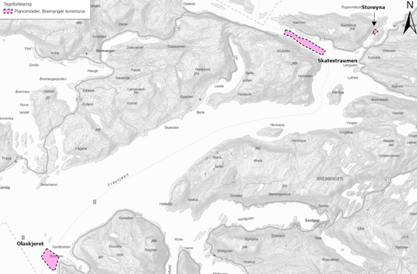 Kartutsnitt - Klikk for stort bilete