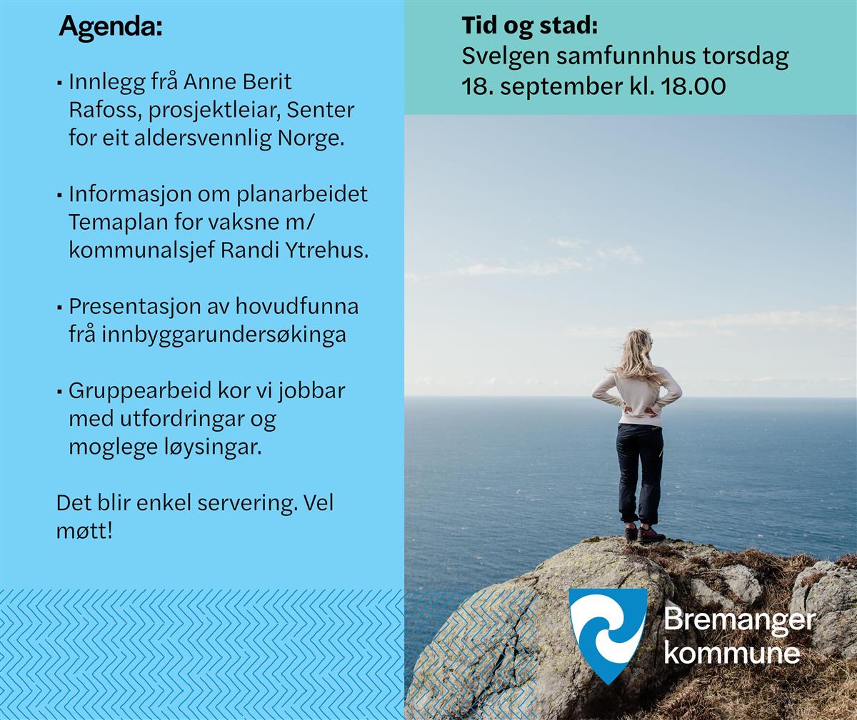 Plakat med informasjon om folkemøtet - Klikk for stort bilete